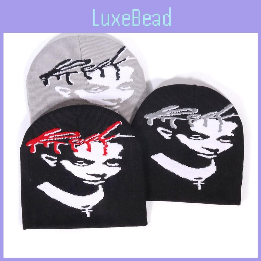 Fashion Portraits Figure And Letter Patterns Men Casual Knitted Hats For Winter