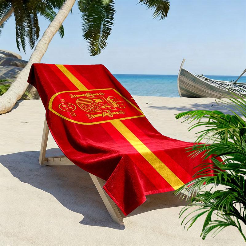 Spain Art Print Beach Towel, Large Soft Quick Dry Towel for Beach Camping Swimming