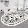 Irregular Living Room Carpet Sofa Coffee Table Carpet Large Area Carpet