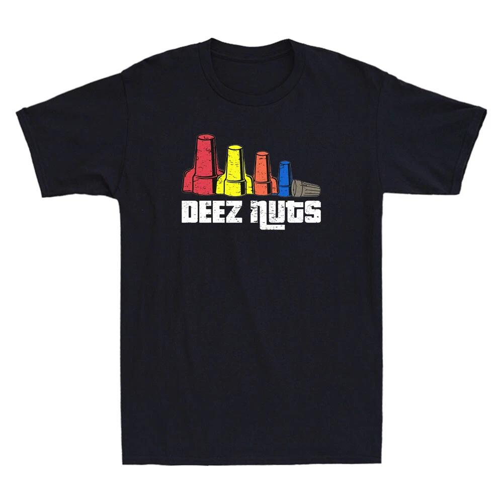 Nuts Electrician Shirt Funny Wire Nuts Engineer Gift Men s T-Shirt Black S