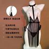 Sexy Sex Suspender See-through Outfit Free Neck-hanging Sex Nightdress Hollow Backless Temptation M