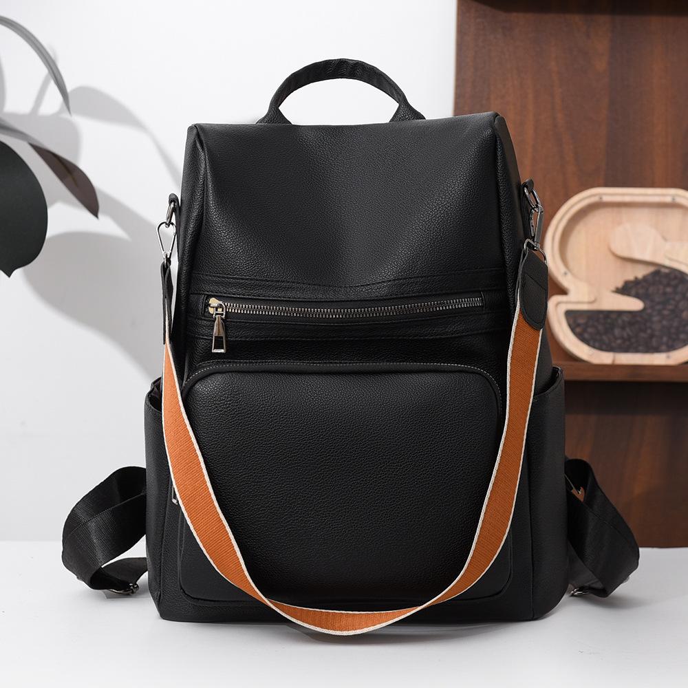Fashionable Large-capacity Backpack, Dual-shoulder and Single-shoulder Ladies' Bag