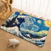 H-Hokusai O-Ohara K-Koson Floor Mat Floor Mat Soft Flannel Non-Slip Door  Rug for Living Room