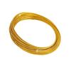 Genuine Gold Matte Multi-Ring Fashion Bracelet Set