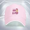 KPOP Girl Finger Heart Baseball Cap Polyester Adjustable Casual Hat For Adult Unisex Outdoor Sports