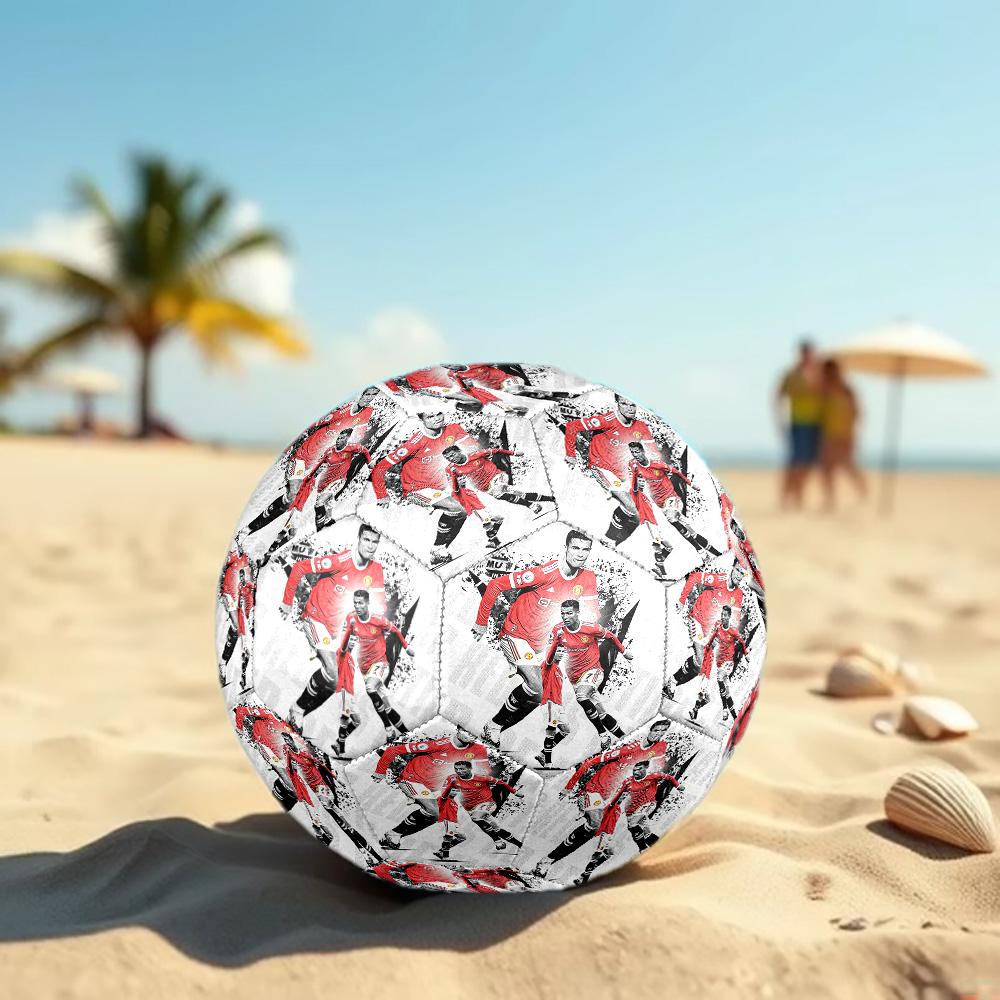 Cristiano Ronaldo Size 5 Football High Elastic Soccer Ball For Outdoor Competition Daily Training Play