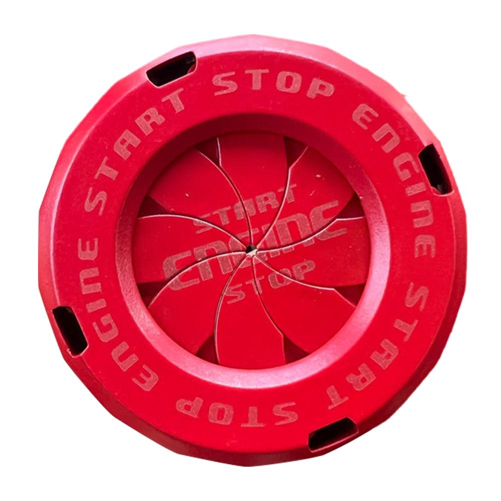 Motorcycle Key Cover Car Interior Sticker Decorative Rotary Push To Start Button Cover Ignition Device Decor for Motorcycle Lock