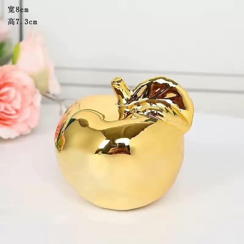 Apple Home European White Porcelain Home Decoration Creative Living Room Study Christmas Apple Foyer Decor Crafts