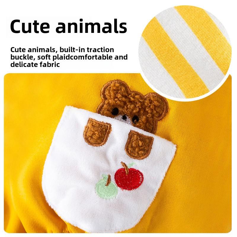 Autumn and Winter Cat Clothes Cute Animal Four-legged Clothes Traction Overalls Sweater Thin Teddy Than Bear Pet Clothes