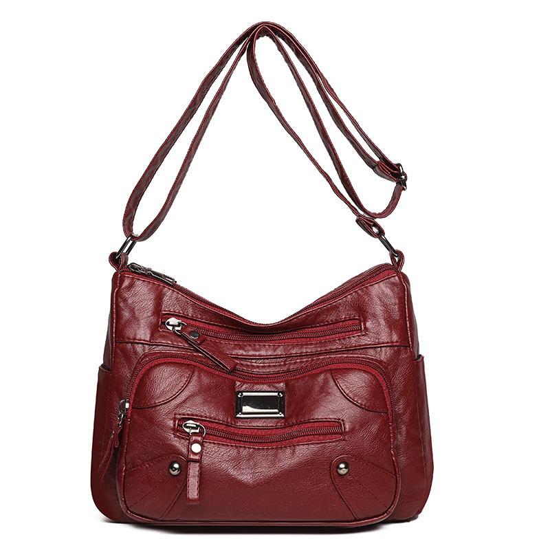 Vintage Shoulder Versatile Large Capacity Casual Diagonal Bag