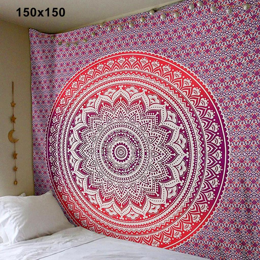 Mandala Bohemian Yoga Mat Plážový ručník Šátek Deka Indiánská závěsná tapiserie