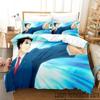 3D-Druck Ace Attorney Anime Bettwäscheset Jungen Mädchen Twin Queen King Size Bettbezug Kissenbezug Bett Jungen Erwachsene Heimtextilien