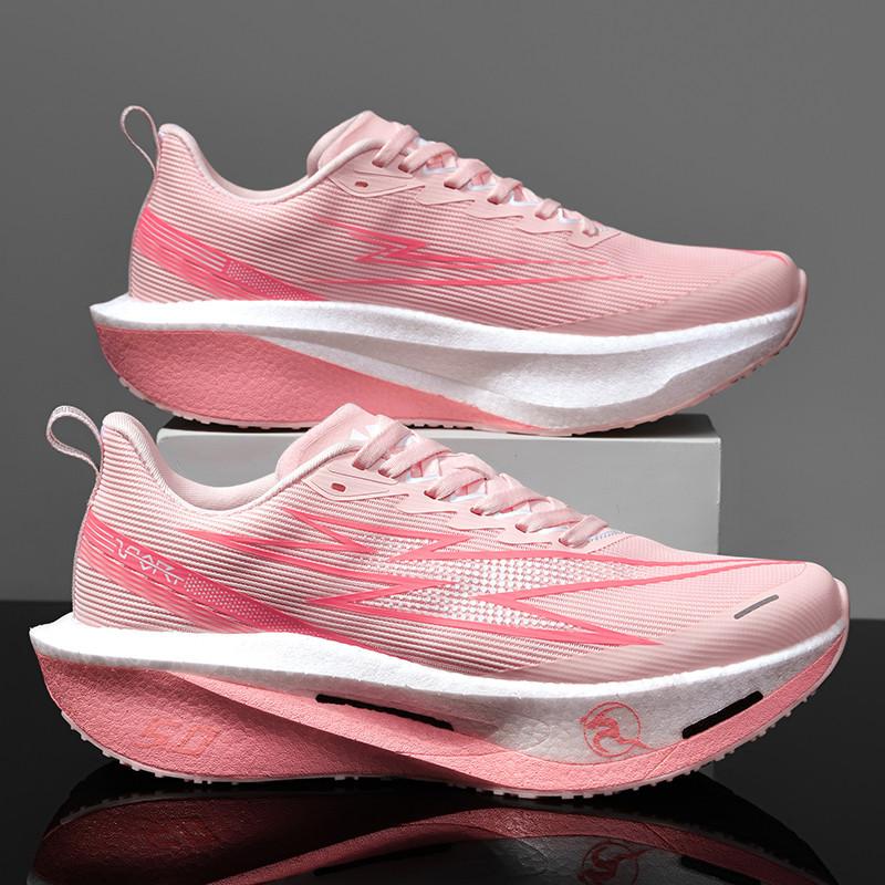2025 Summer New Running Shoes Men's Carbon Plate Shock Absorption Breathable Sports Shoes Couple Casual Travel Shoes Professional Running Shoes
