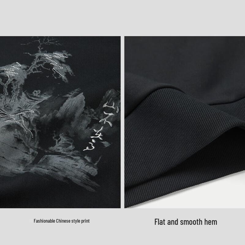 HLA Men's "Mountains Not High" Print Sweatshirt