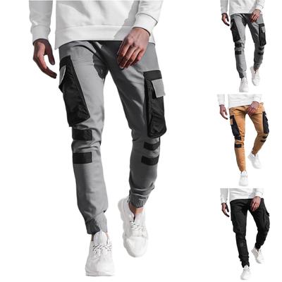 Men's Trousers Multi-Pocket Casual Sports Pants Fashion Fitness Quick-Drying Cuffed Pants