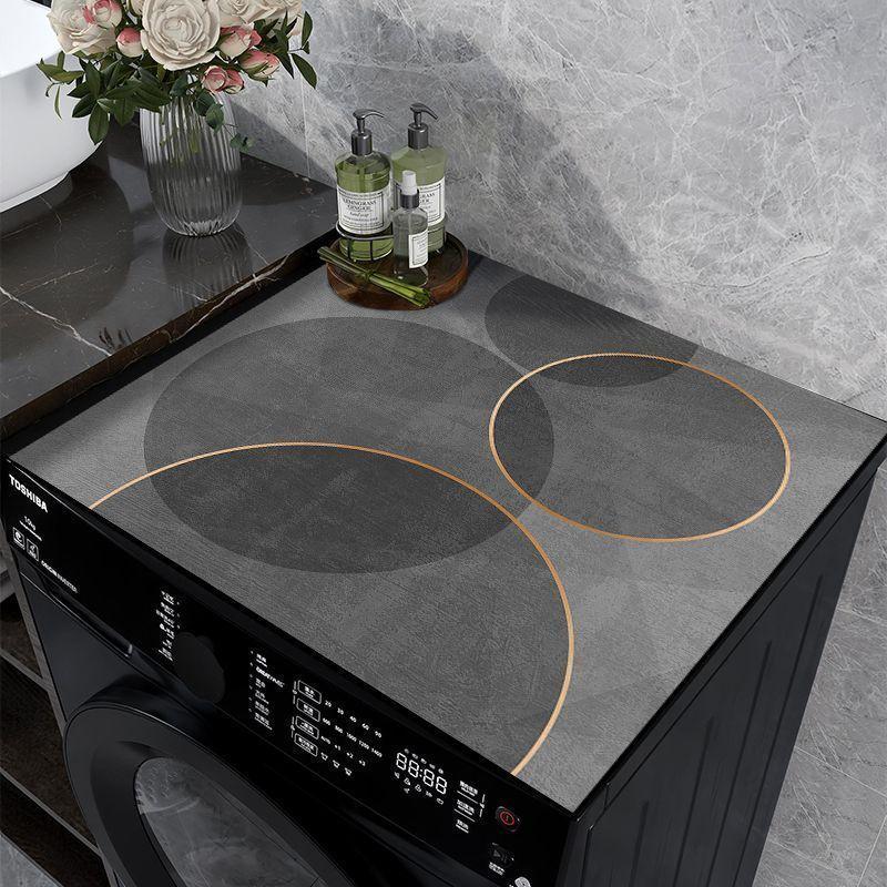 Diatomaceous Earth Washing Machine Cover Mat, Multi-purpose Household Cover, Dustproof and Sunproof Mat