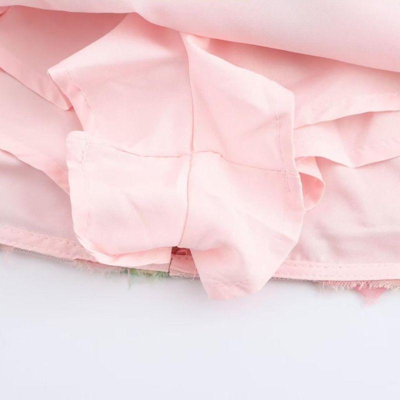 Kaslead New Arrival Women's Clothing Fashion Style Stylish Simple and Versatile Heavy Industry Color Three-Dimensional Flower Skirt