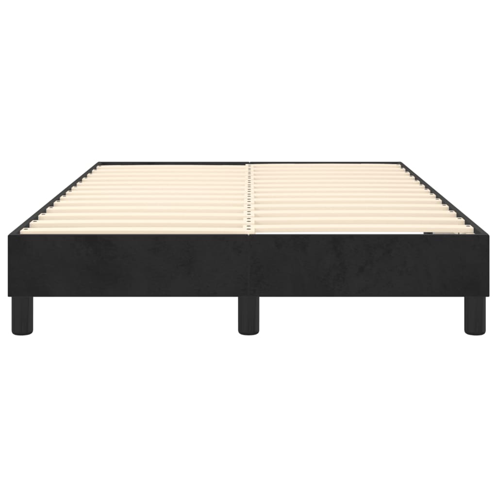 Box Spring Bed Frame Black 120 x 200 cm Velvet