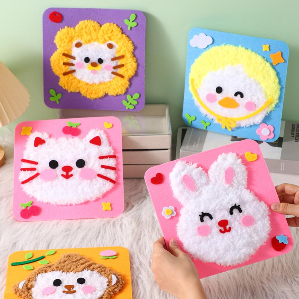 Sewing Craft Kit Cute Animal DIY Educational Sewing Kit DIY Doll Sewing Toys for Beginners Arts and Crafts