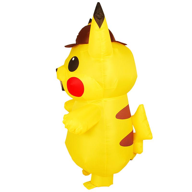 Vielseitiges aufblasbares Kostüm Detektiv Pikachu für Kinder und Erwachsene mit zeitlosem Charme für jeden Anlass