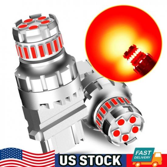 2X AUXITO 3157 3156 Canbus 23SMD Красный Светодиодный Стоп-сигнал/Габаритный огонь Ошибок Нет B