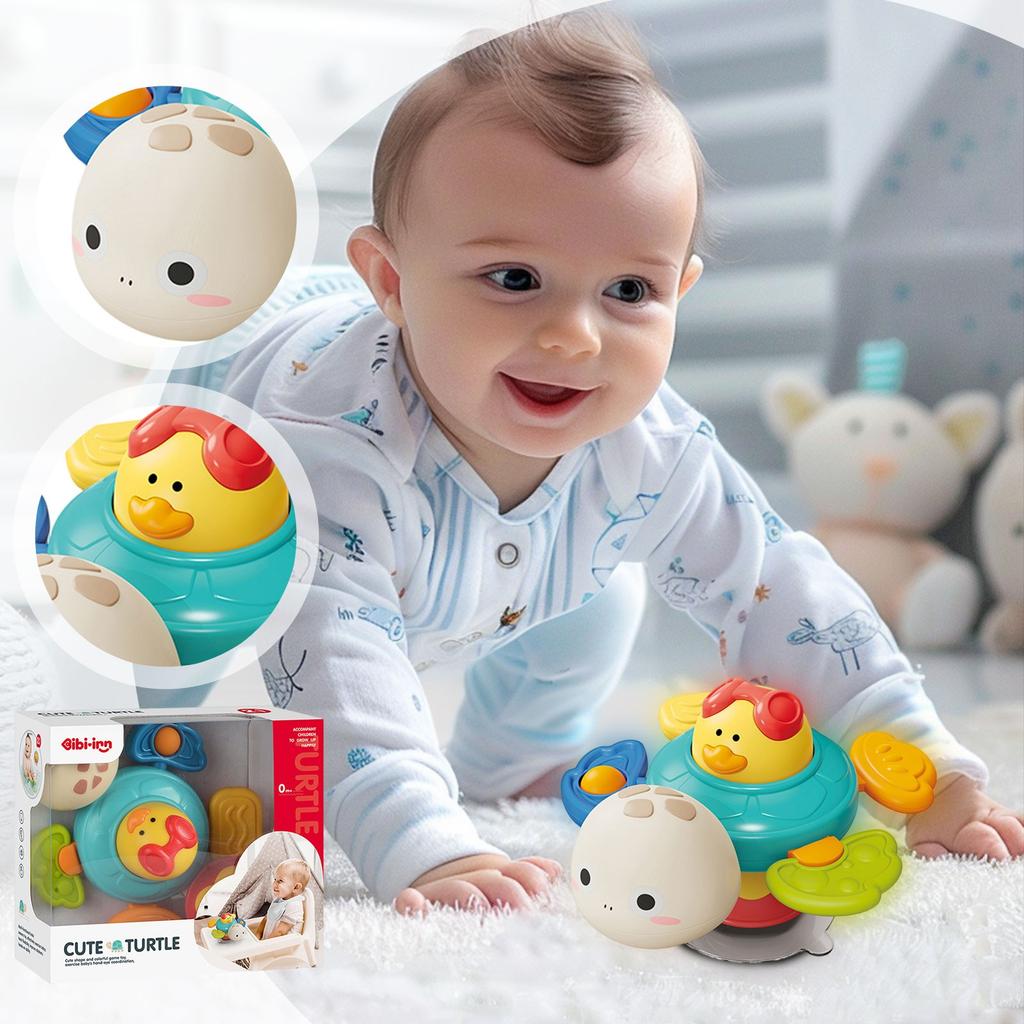 The Suction Cup Turtle Toy With Music Is Designed For Babies. It Provides Entertainment And Comfort During Bath Time, Making It An Ideal Addition To