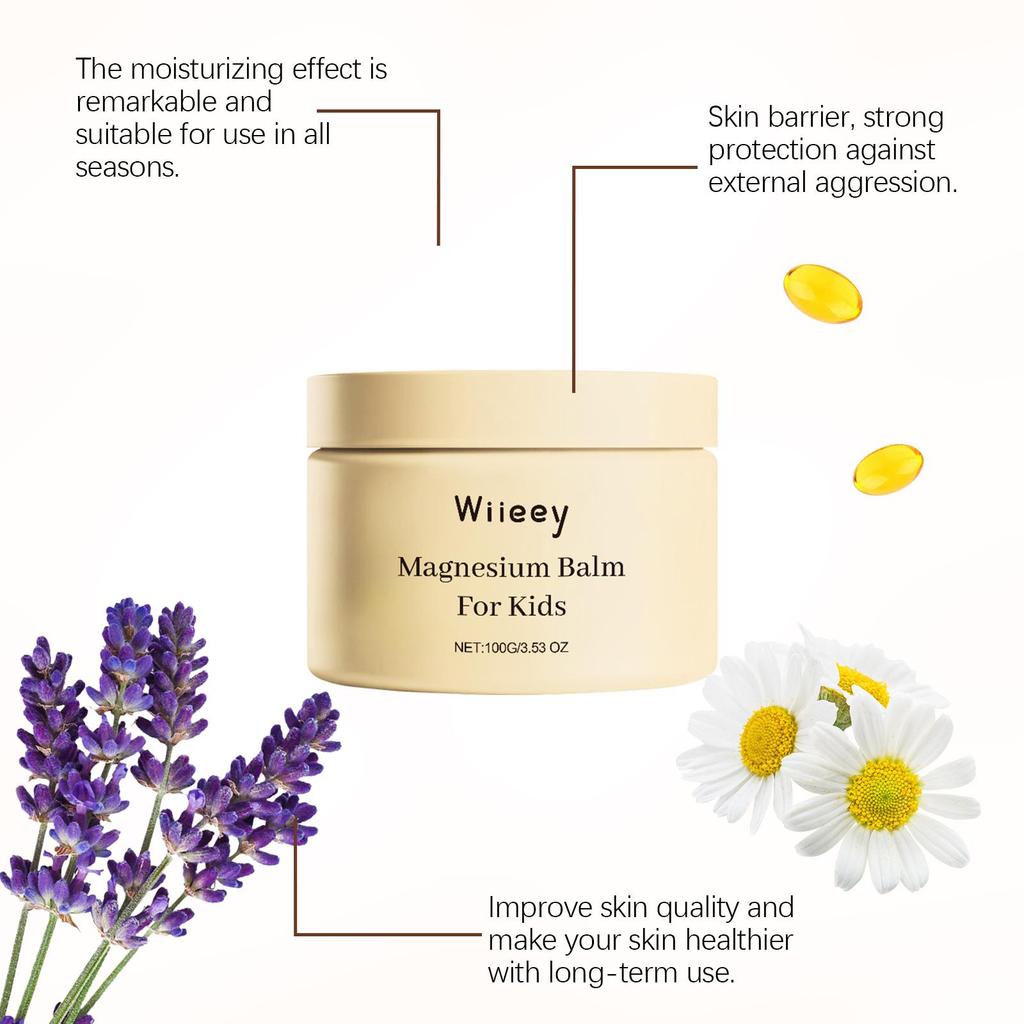 WIIEEY Children's Magnesium Bedtime Soothing Cream