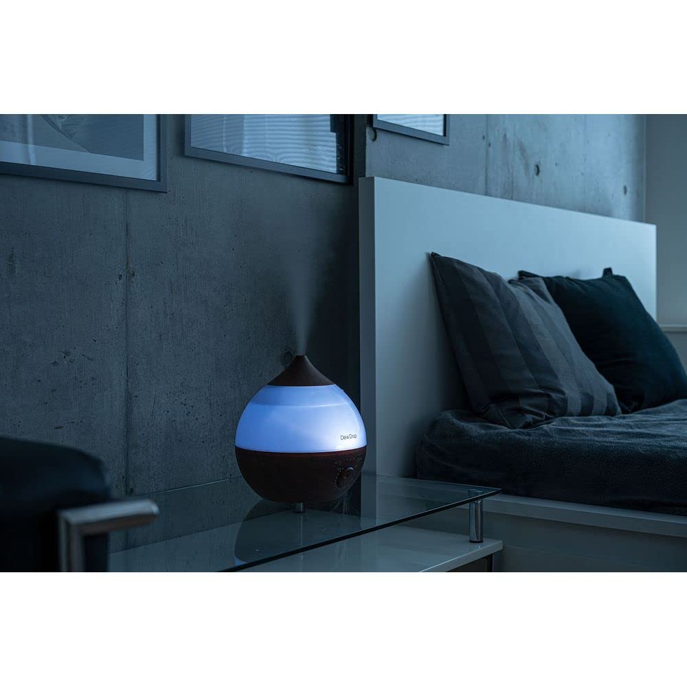 Three Up Aroma Ultrasonic Maximum Humidification Capacity of Suitable for Dewdrop Dark Humidifier, 1.8L Capacity, 270ml/h, 6-Tatami Rooms, M, Wood,