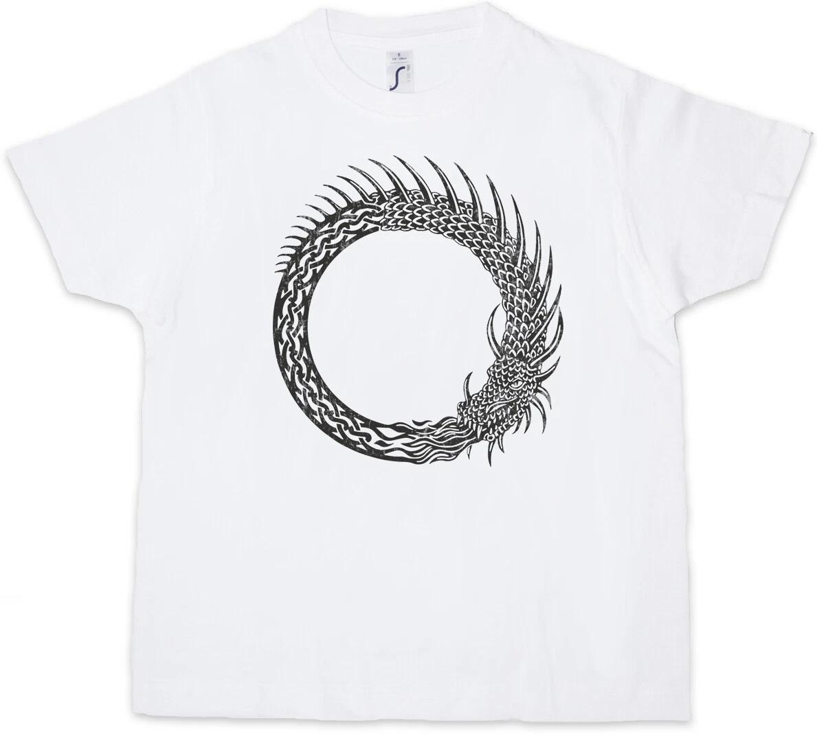 NORSE DRAGON Kids Boys kids boys T-Shirt Valhalla Ravens Odin Thor Mjölnir Dragon Rune 100