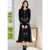 VICTORIA&VERA Women's Two-Piece Knitted Cardigan and Midi Dress Set