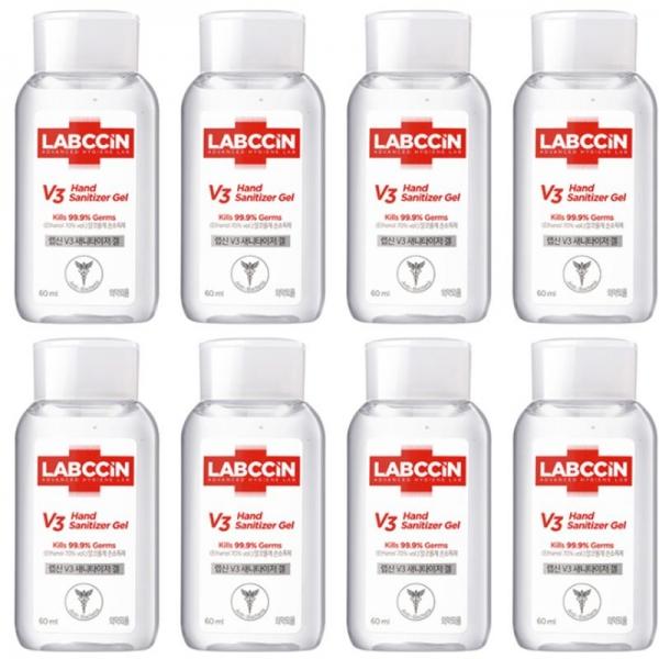 

LABCCIN Дезинфицирующее средство для рук, 60 мл x 8 упаковок, корейская косметическая косметика