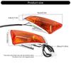 1 Pair Front/Rear Turn Signal Indicator Light Motorcycle LED Blinker Lamp for QS110-2 Turn Signal Indicator Waterproof