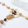 Eye Catching Overscale Floral Resin Pendant Necklace Daily Wear Neckchain Elegant Jewelry for Parties Event