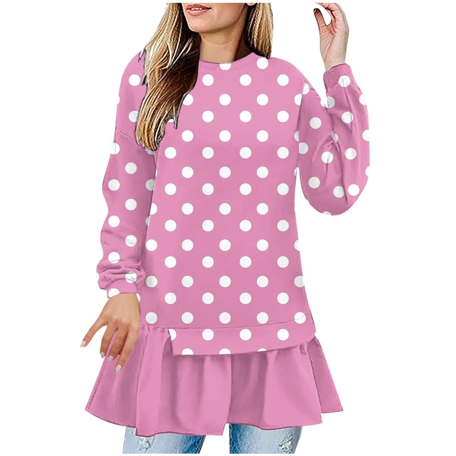 

Женский свитшот оверсайз с оборками по низу, повседневный, с длинным рукавом, свободный, осенний пуловер M розовый