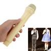 Simulated Microphone ABS Lightweight Rlistic Handheld Mic Prop for Speech Practice Cosplay Photography