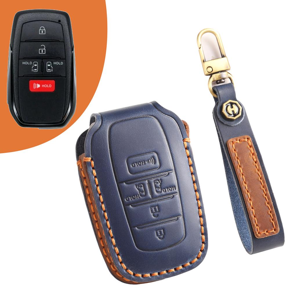 Suitable for Toyota Senna Key Cover Leather Transit Saina Shell Wilfa Bag Elfa Keychain