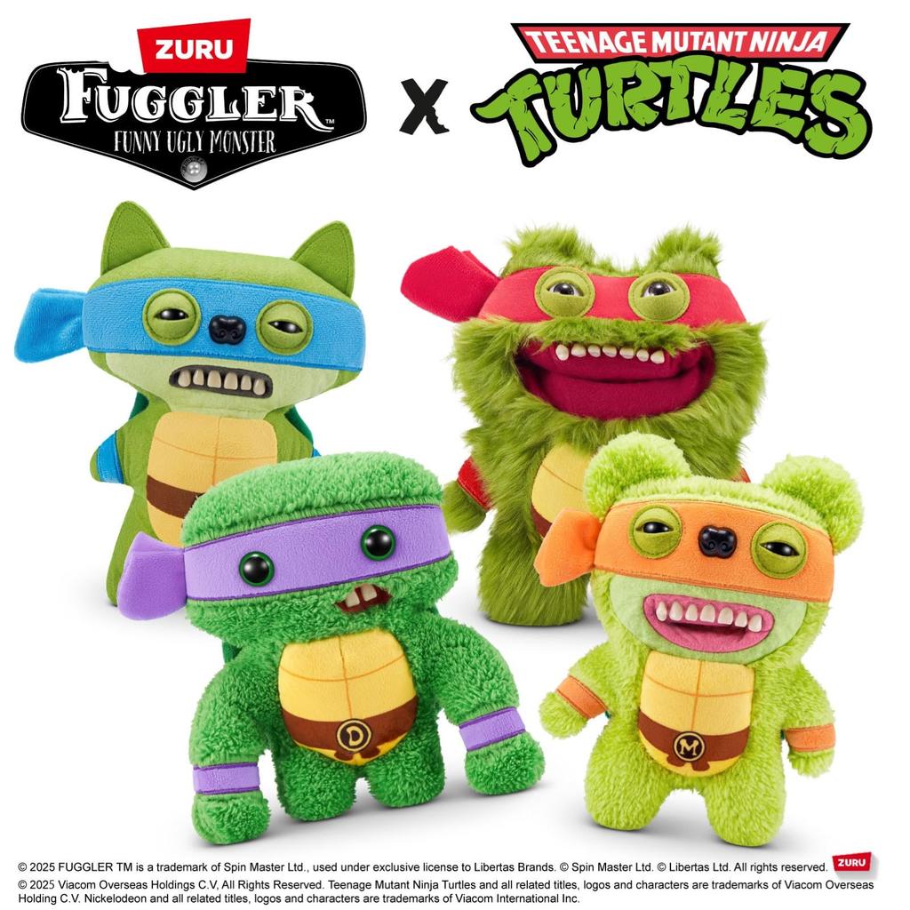 Fuggler Michelangelo (Teenage Mutant Ninja Turtles Series) Fuggler Teenage Mutant Ninja Turtles Michelangelo Plush Toy 15707B Authentic