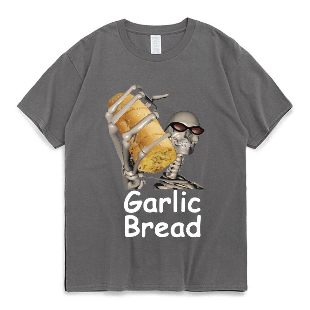 Garlic Bread When Ur Mom Com HOM N Maek Hte T Shirt Unisex Women Graphic Print Tees 90s Vintage Gothic Cotton T-shirts Oversized