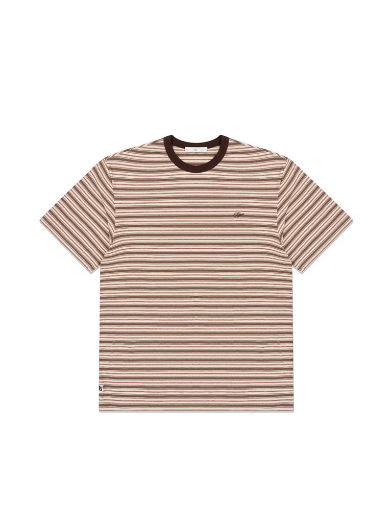 Gijunmaen Fresh Border Tee Brown