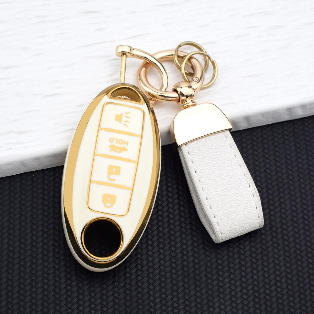 4 Buttons TPU Car Key Shell Case For NISSAN Maxima Altima Versa Sentra Sunny Sylphy Teana Qashqai X-Trail Juke Key Fob Cover Set