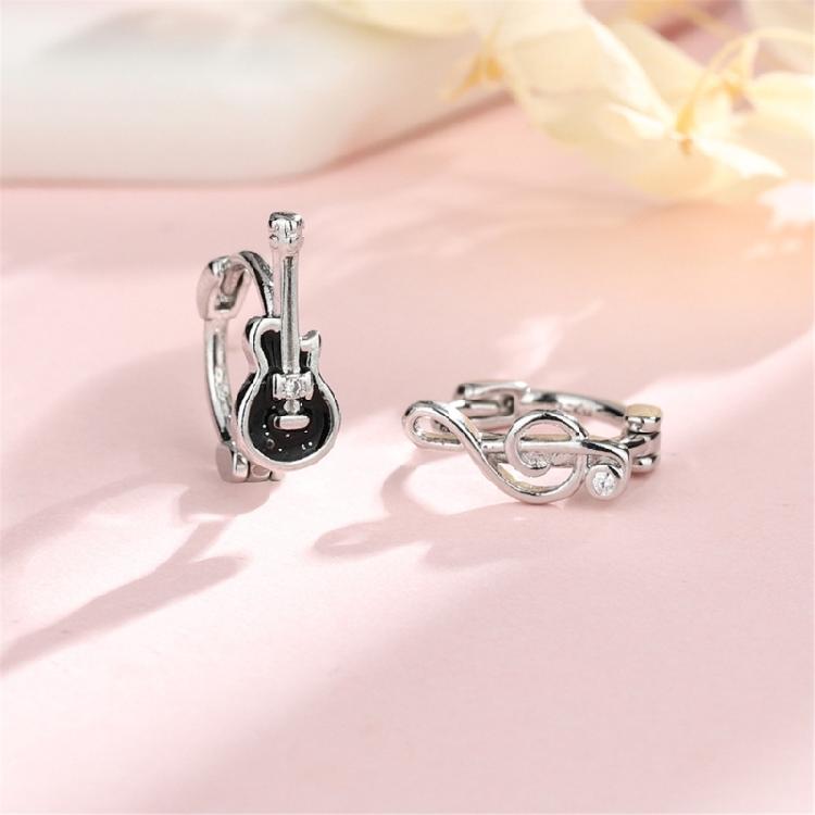 Stage Ready Music Note Ear Accessories Copper Crafted Rock Styles Jewelry for Daily Use
