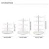 Rings Home Rack Earring Holder Stand Detachable Jewelry Display Rack Rotating Necklace Shelf