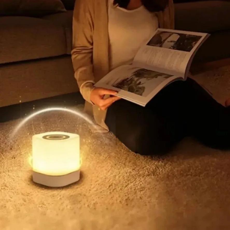 Rechargeable Sleep Night Light Bedroom Atmosphere Sleep Bedside Light Long Battery Life Adjustable Eye Care Reading Book Light