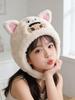 Unisex Winter Cartoon Hat & Scarf Set for Kids – Cute, Plush, Warm & Versatile Ear and Neck Protection