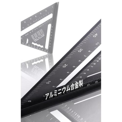 CAIYUDPTTS Triangle Ruler, Woodworking Circular Saw Guide, Circular Saw Ruler, Right Angle Ruler (7 Inch, 18.5cm), 0-90 Degree, Aluminum Alloy, Multi-