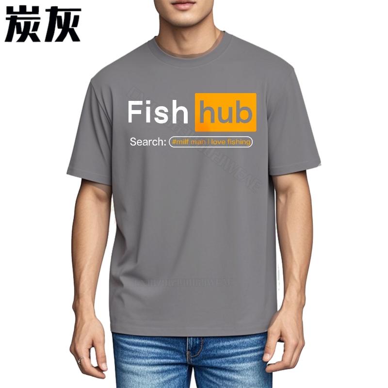 Unisexs T Shirt Streetwear Everyday Tees Fishhub Search Small Unisex I Workout Summer Tshirt New Arrived Soft Cotton Teeshirt Dai
