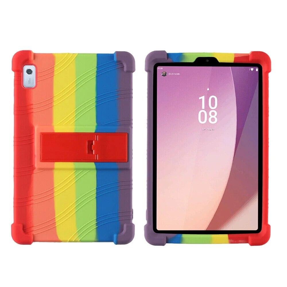 For Tab M8 4th Gen TB-300FU/XU Shockproof Kid Soft Silicone Stand Case Cover For Lenovo Tab M9 HD TB-310FU/XU9 9.0