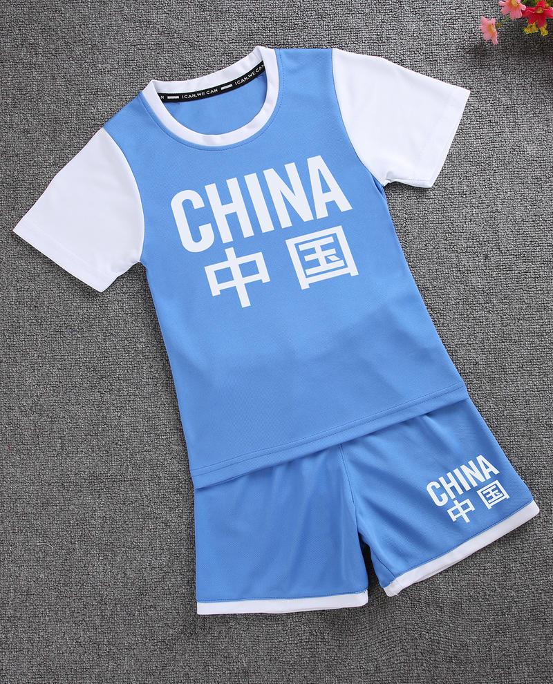 

Детский баскетбольный тренировочный костюм WD2125: Повседневный спортивный костюм для родителей и детей L небесно-голубой