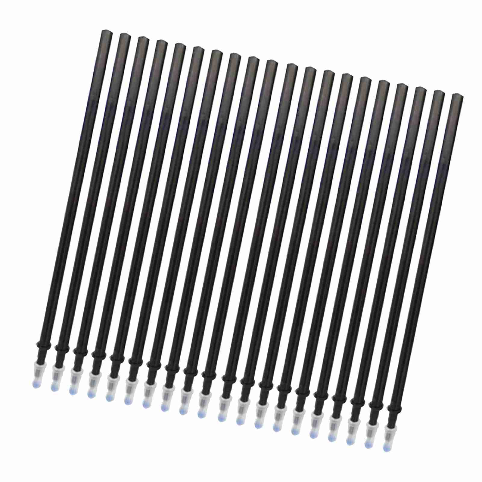 50 Bucăți Rezervoare Albastre pentru Pixuri Gel Ștergibile Vârf Fin 0,5 mm Rezervoare de Rezervă pentru Pixuri Gel Ștergibile Birou 20PCS negru
