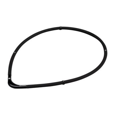Phiten RAKUWA Collier Magnétique en Titane S-|| Noir x Noir 55cm [Raideur des Épaules] [Raideur de la Nuque] [Amélioration de la Raideur] [Soulagement de la Raideur] [Sho